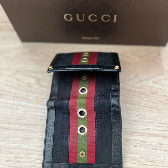 Gucci Vintage monogram withGG logo design Bi-fold wallet in excellent condition - Picture 5 of 10